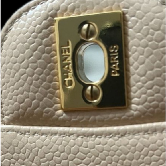 CHANEL CC CAVIAR LEATHER DOUBLE FLAP BAG GHW - Picture 16 of 16